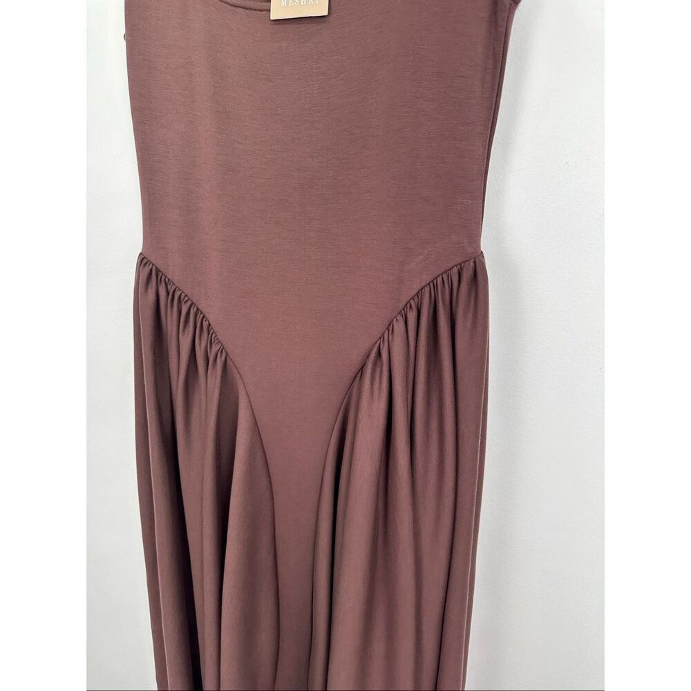 Square Neck Burgundy Maxi Dress - Women - Picture 10 of 12